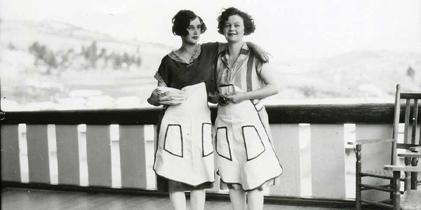 women standing next to each other