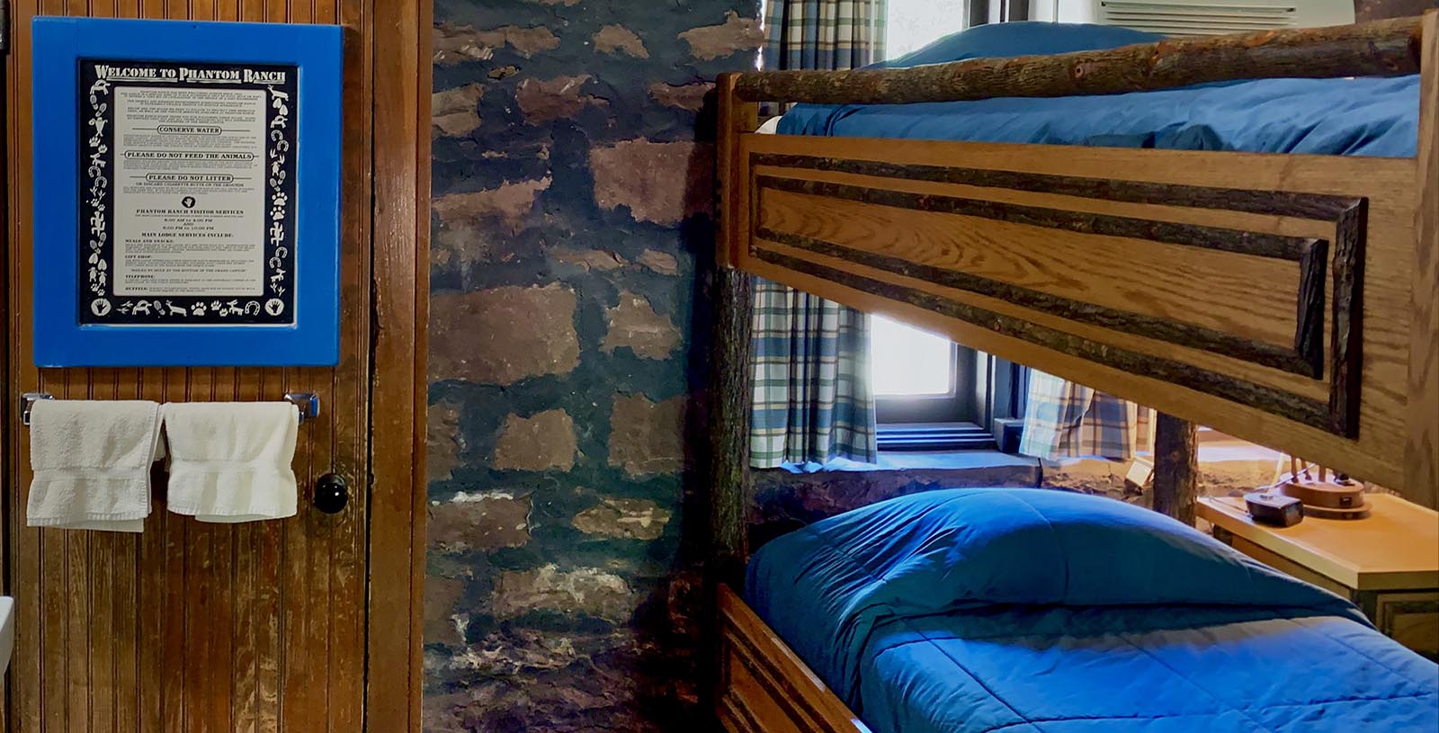 a bunk beds in a room