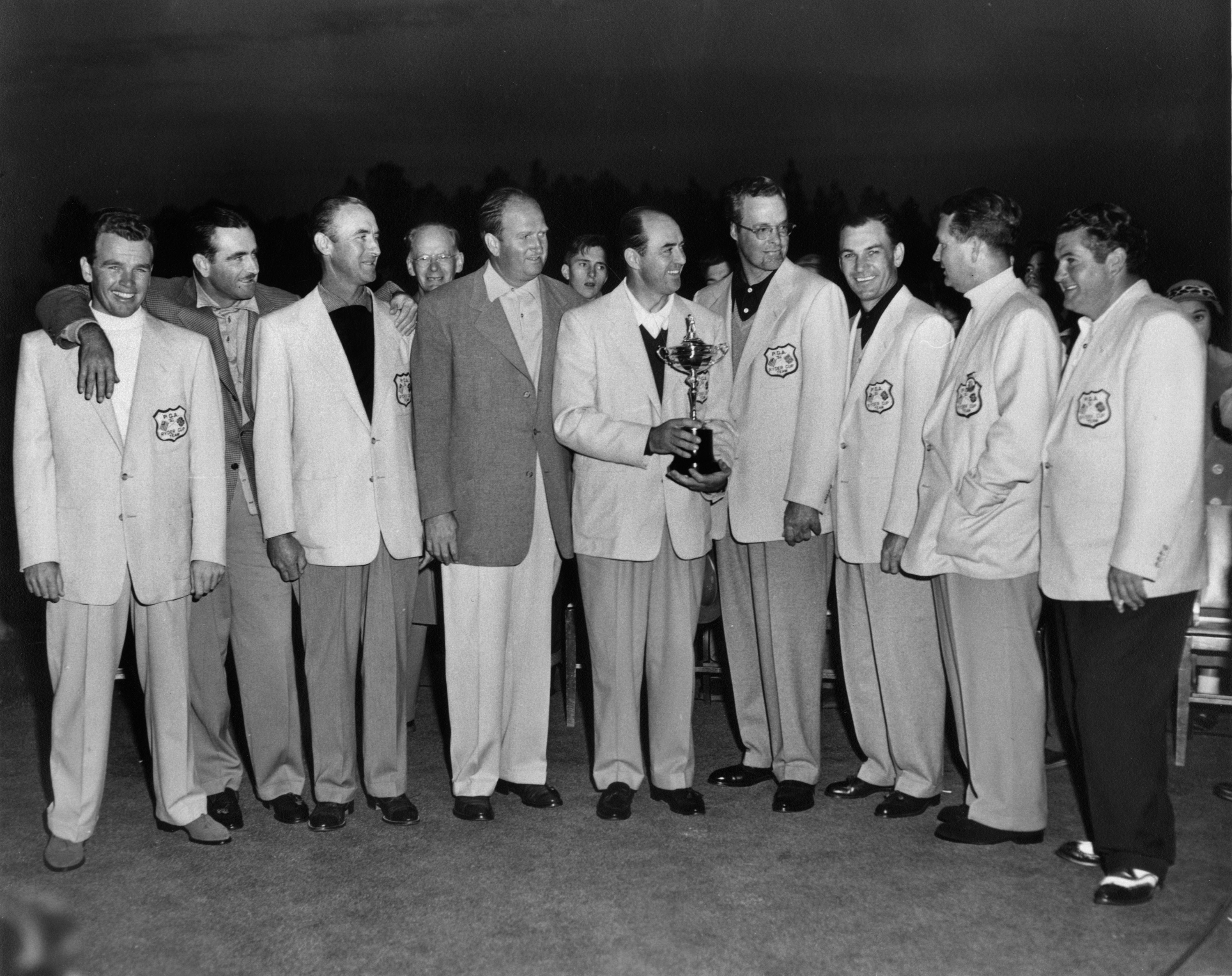 a group of men standing together