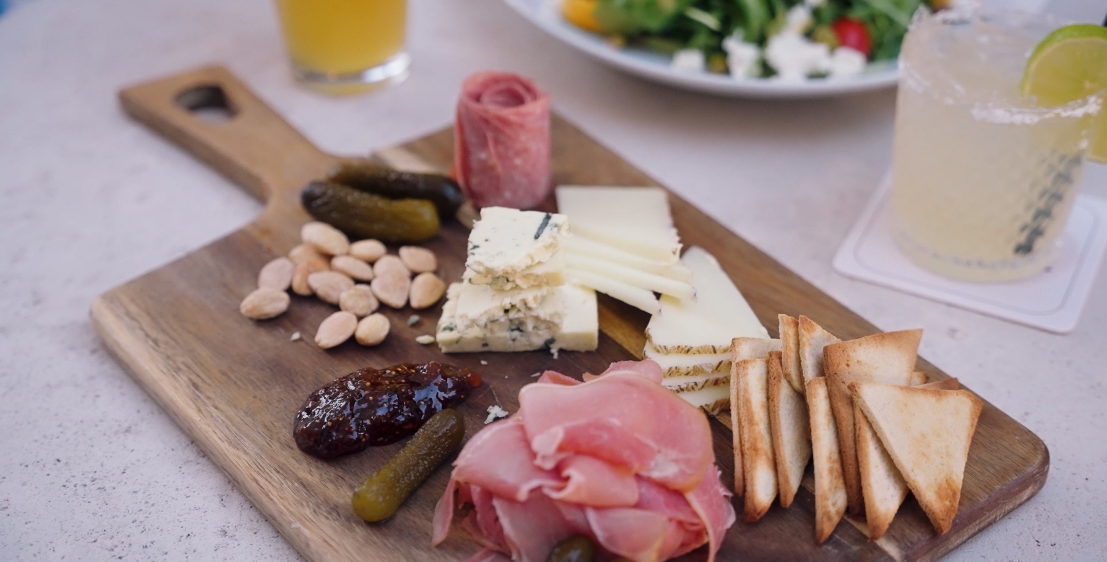 a plate of food on a table