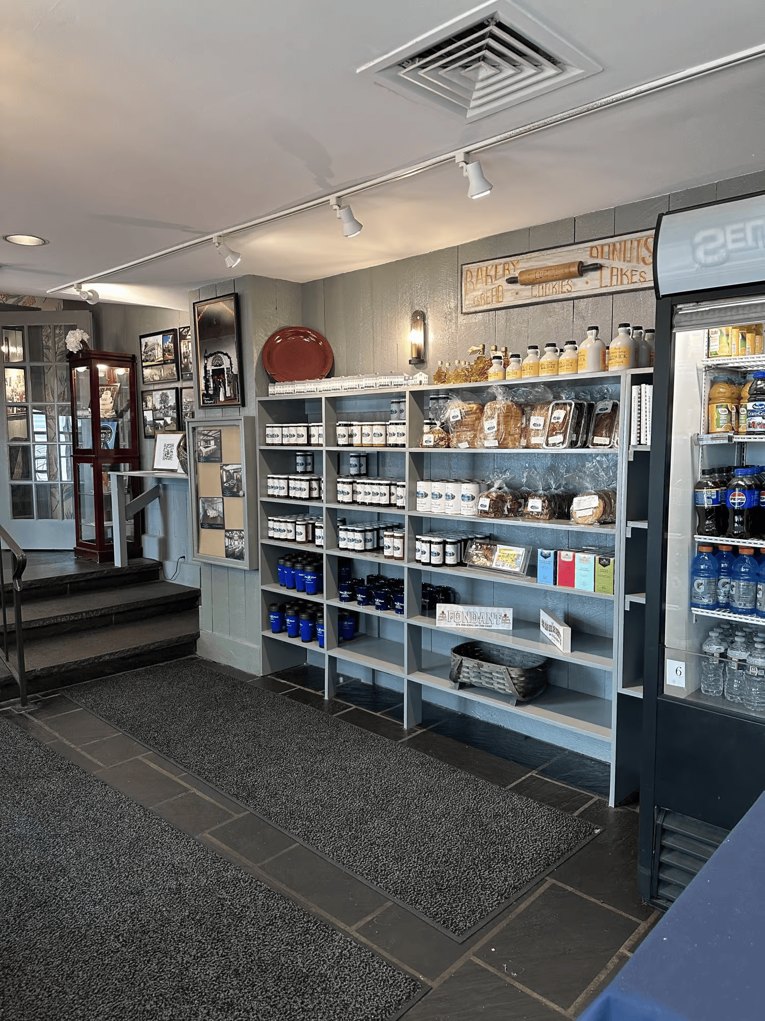 a store with shelves of food and drinks