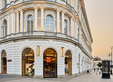 a building with columns and windows