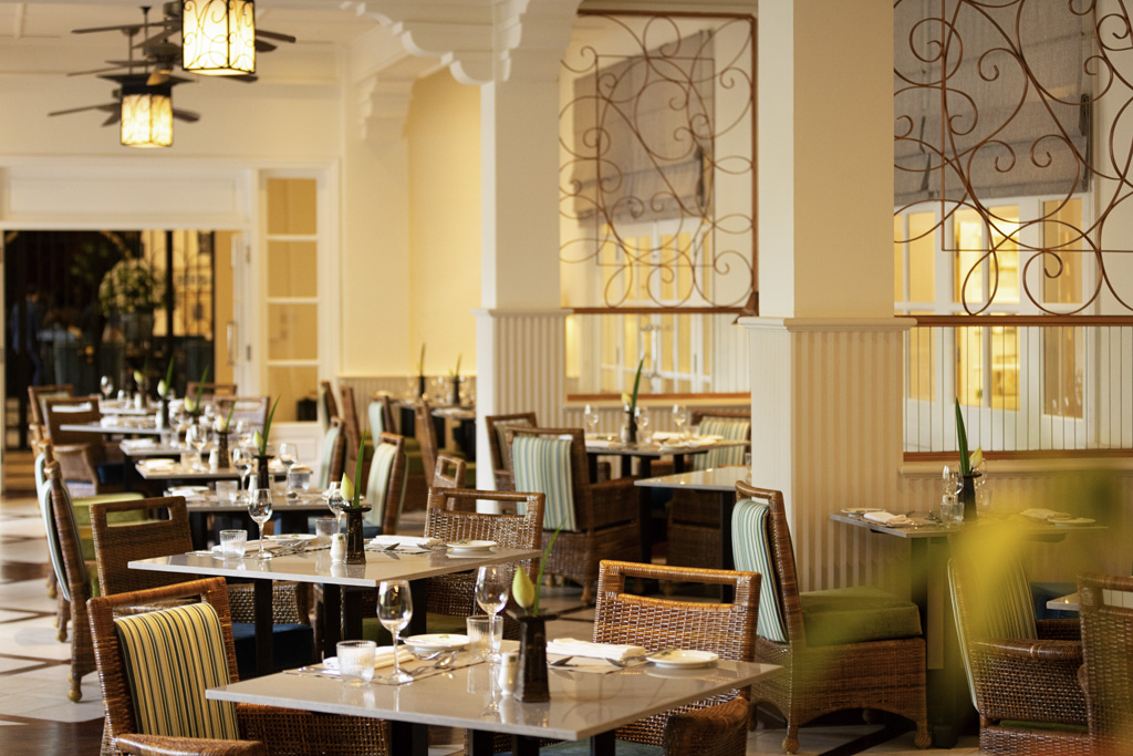 a restaurant with tables and chairs