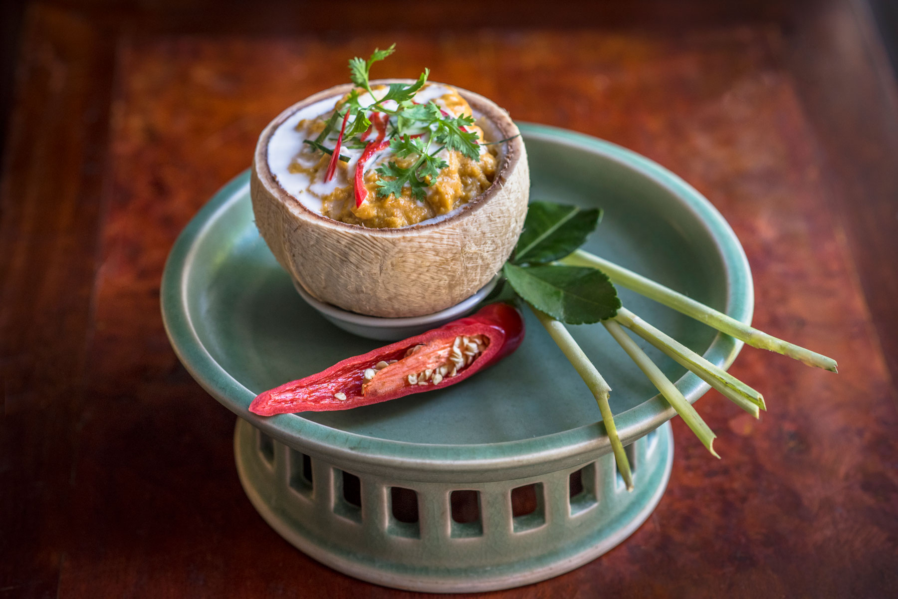 a bowl of food on a plate