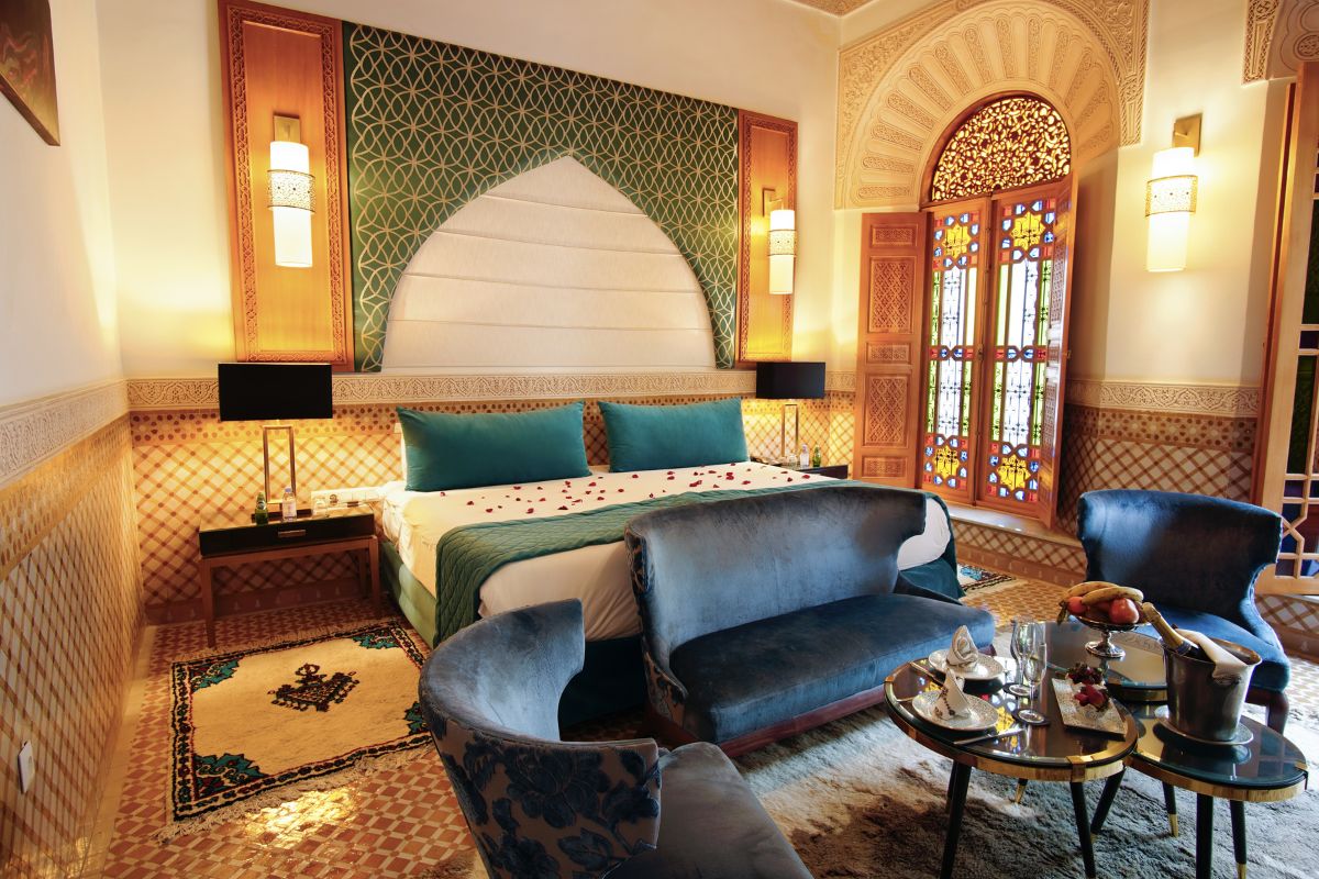 a room with a bed and a couch