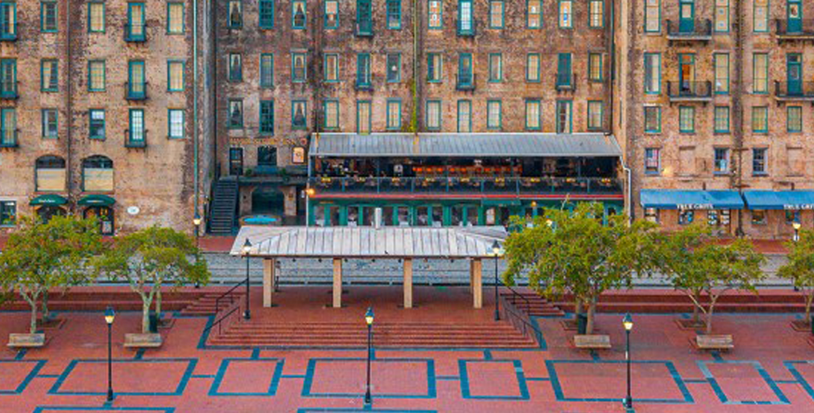 a building with a roof and stairs