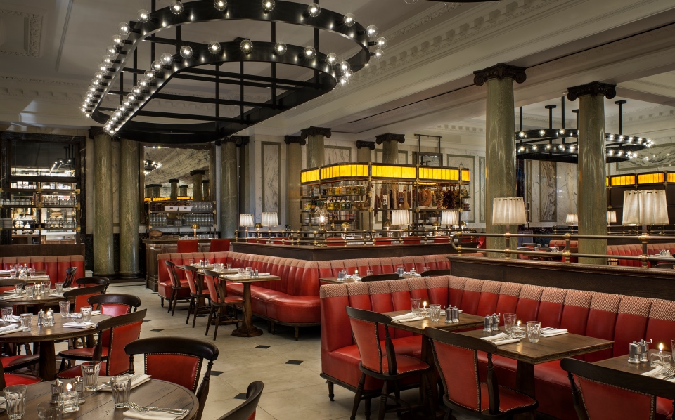 a restaurant with tables and chairs