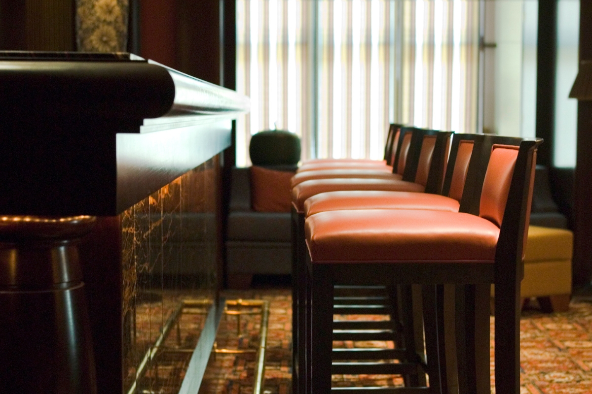 a row of chairs in a room