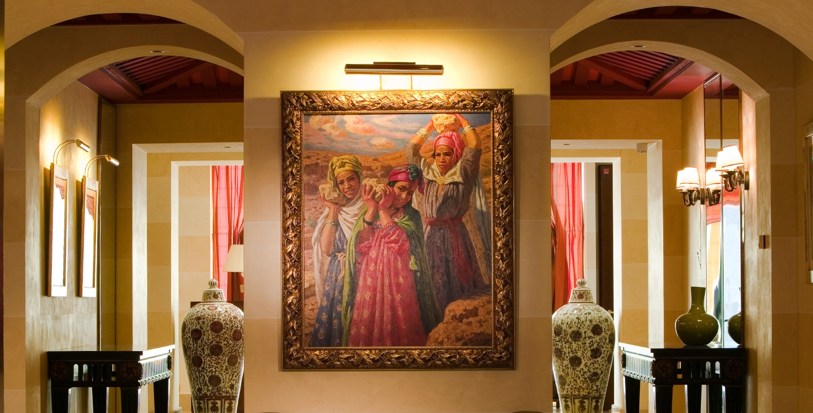 a painting on the wall