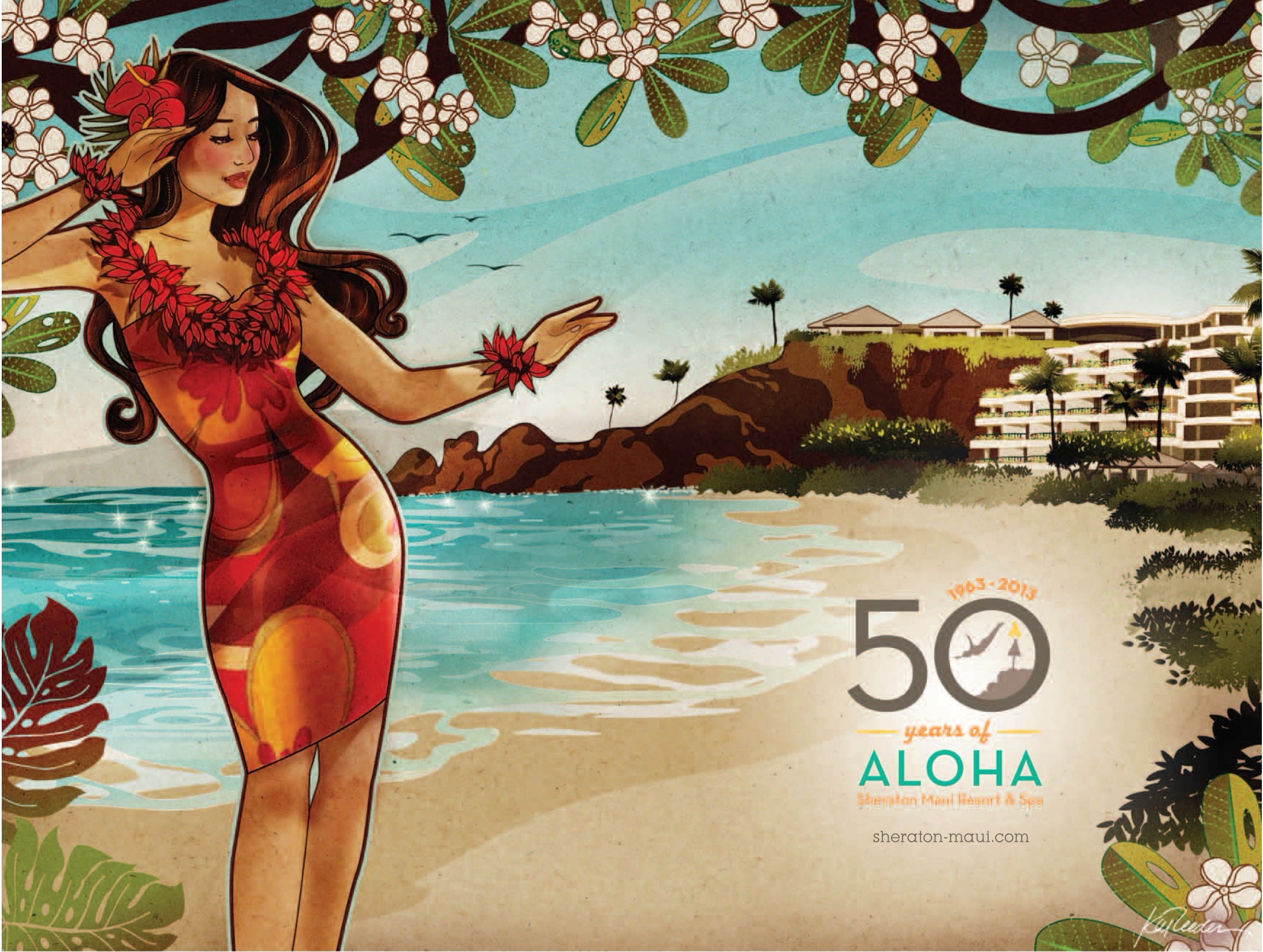 a woman in a dress on a beach