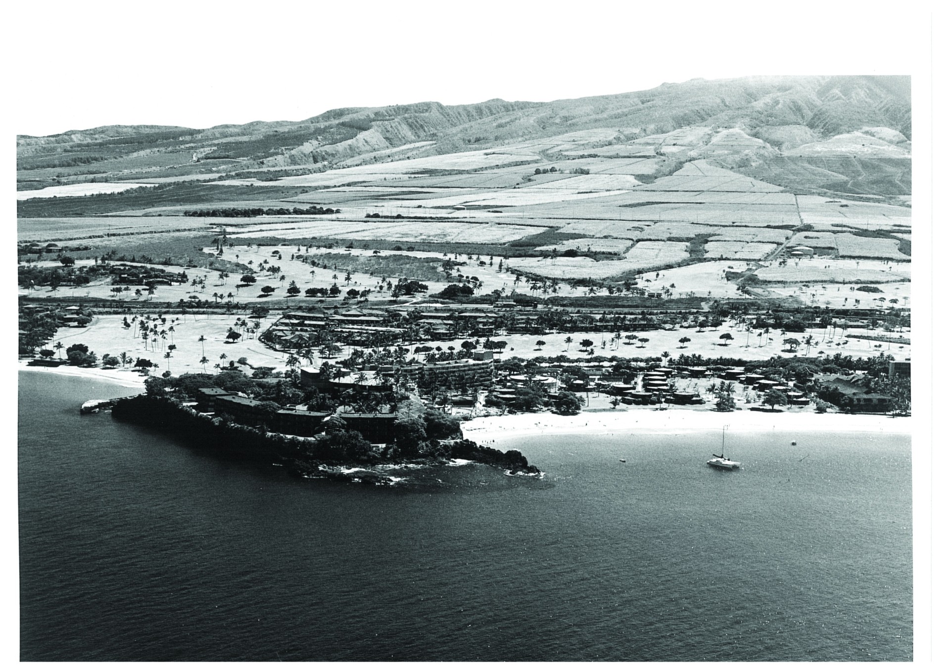 an aerial view of a beach