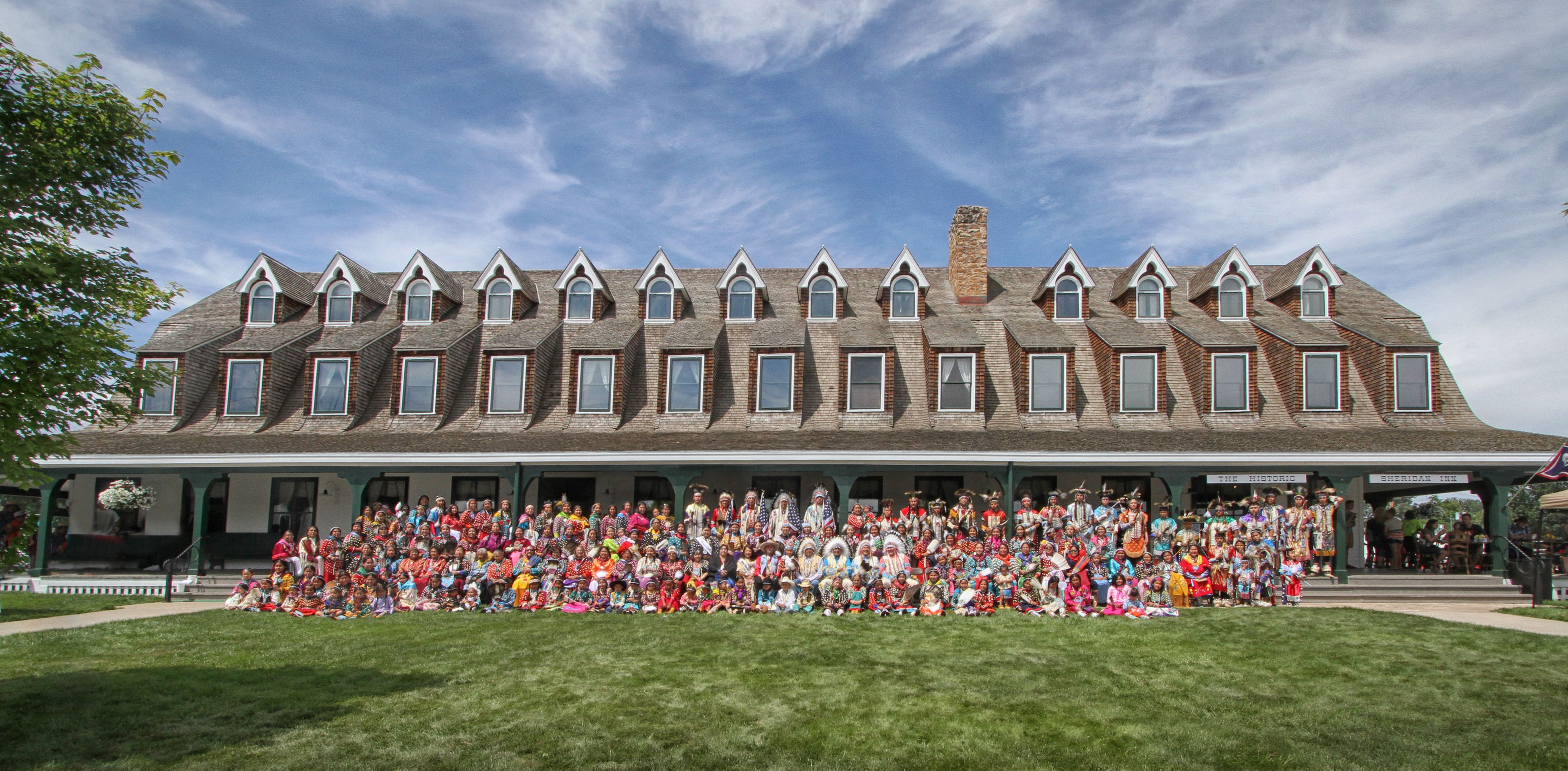 image of exterior with garden sheridan inn wyoming_high 1