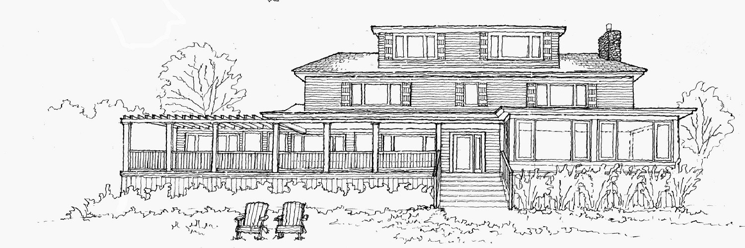 a drawing of a house