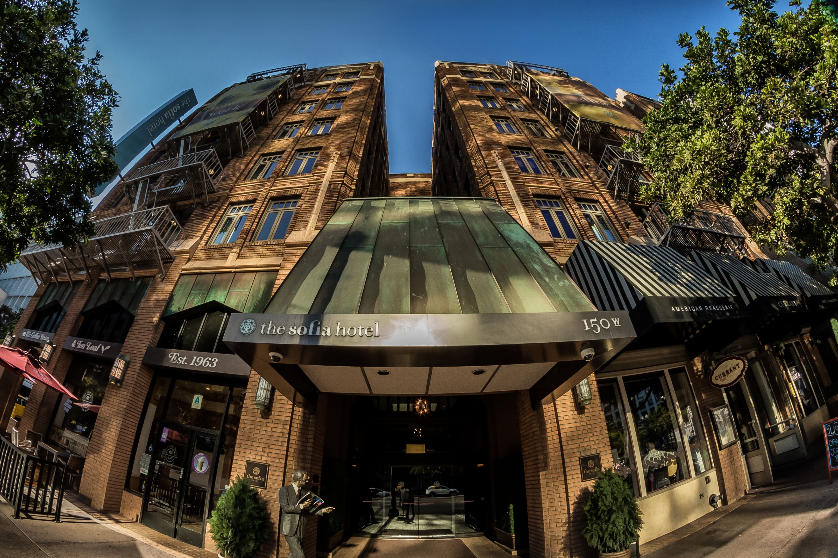 image of exterior front entrance sofia hotel san diego california_high