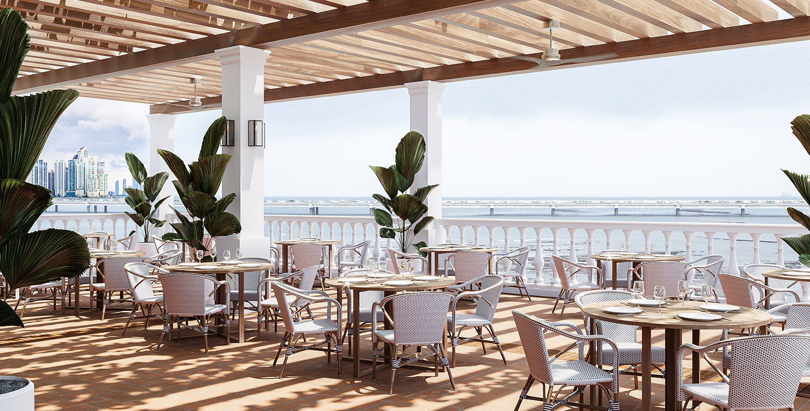 a restaurant with tables and chairs
