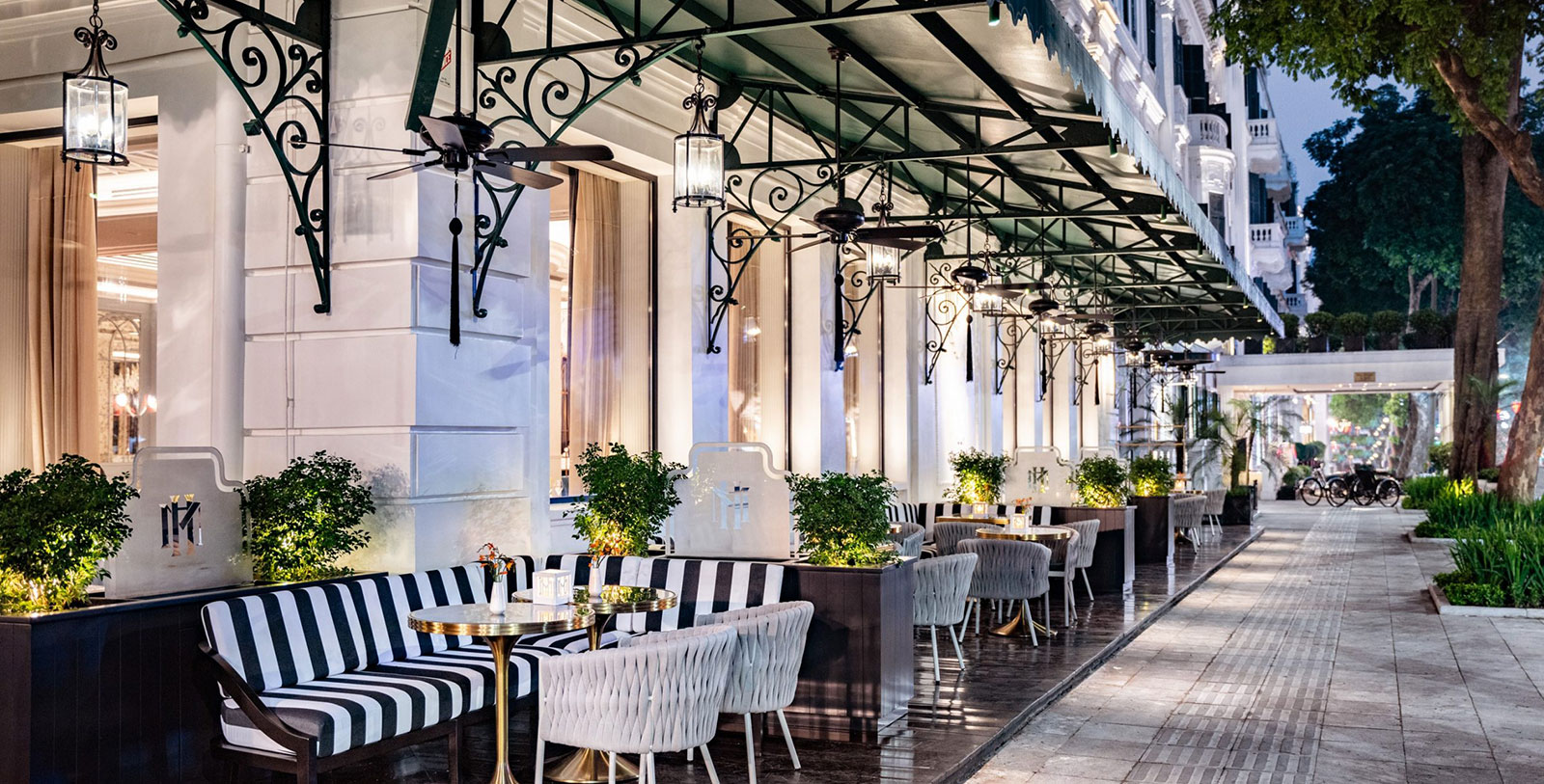 a restaurant with tables and chairs