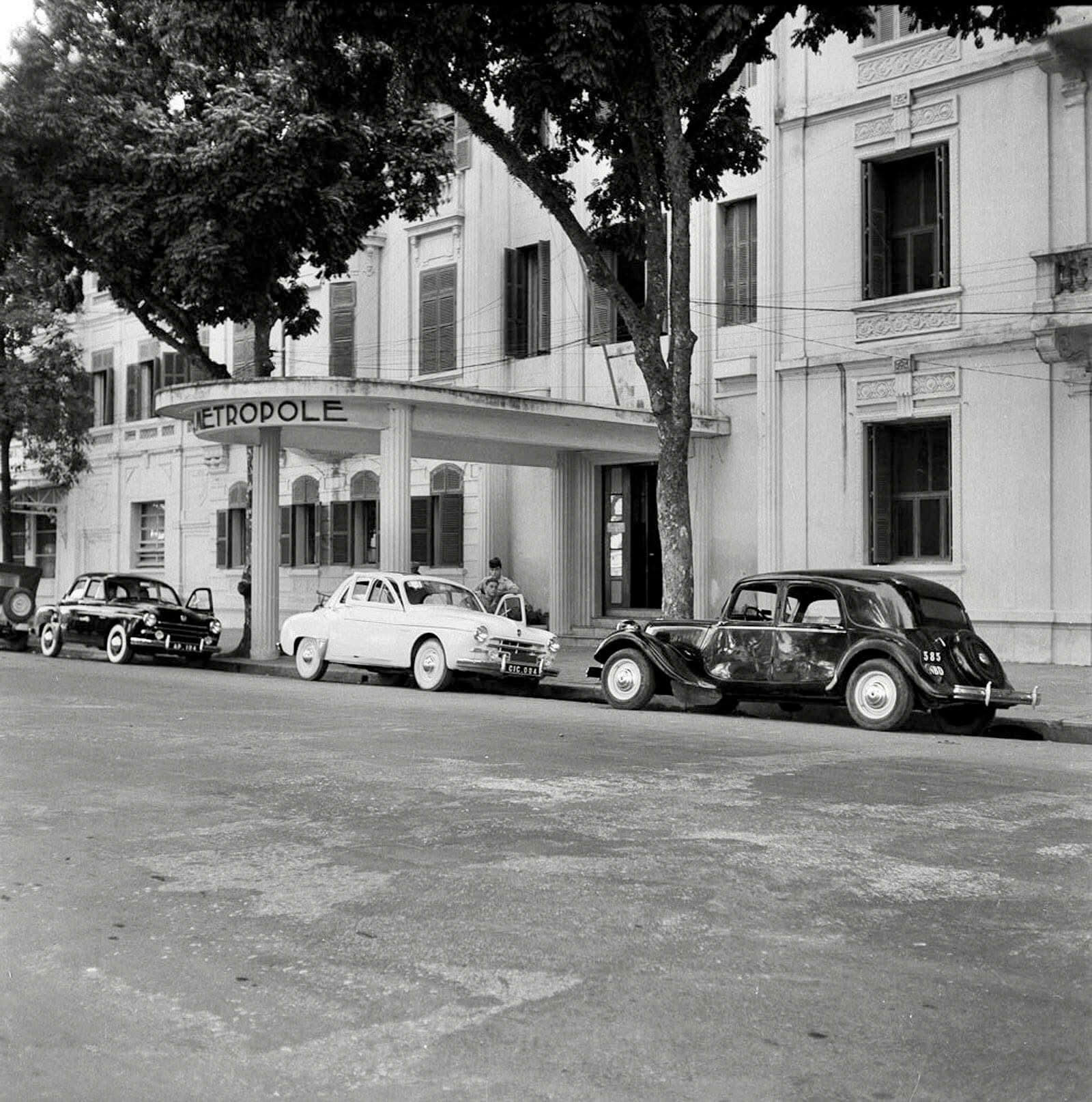 cars parked on the side of a road