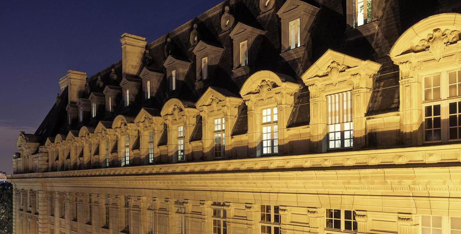 a building with many windows