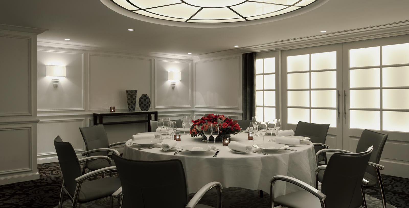 a table set for a dinner party