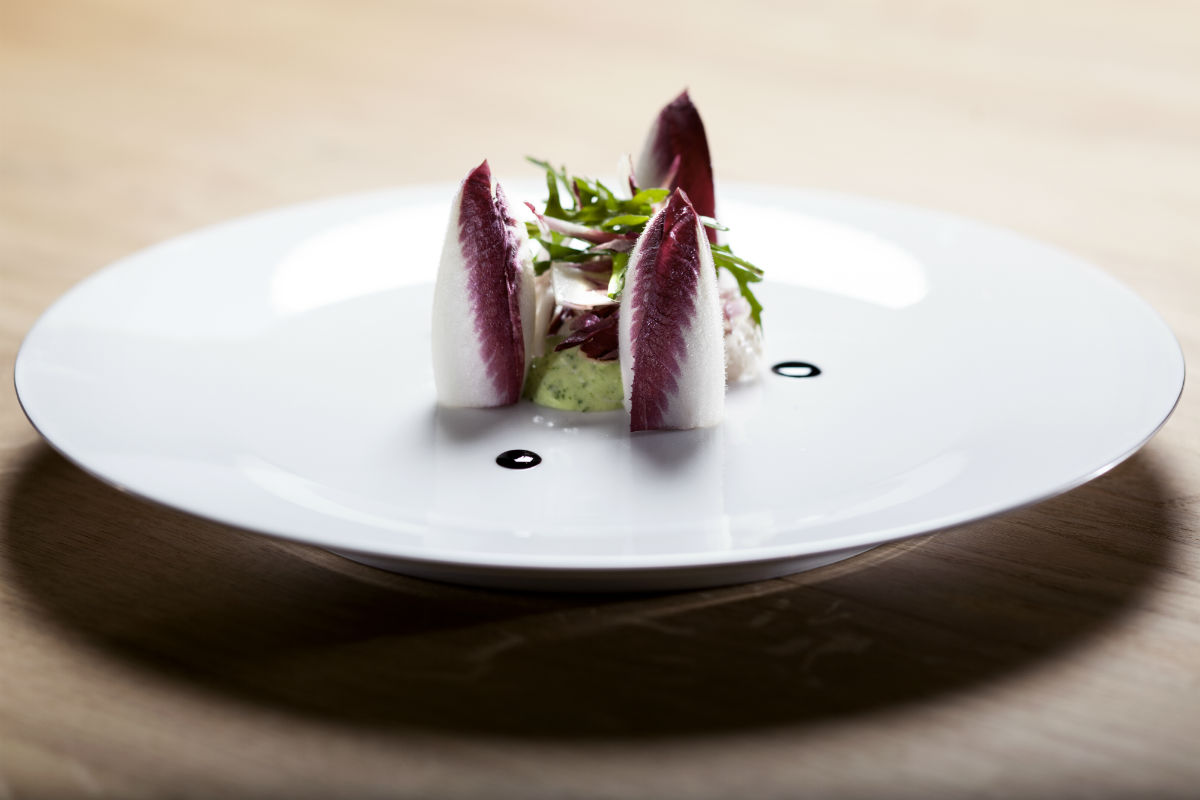 a plate of food on a table
