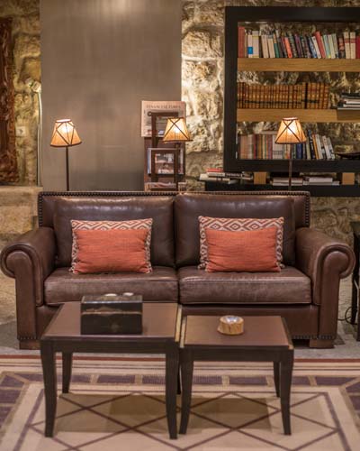a couch and coffee table in a room