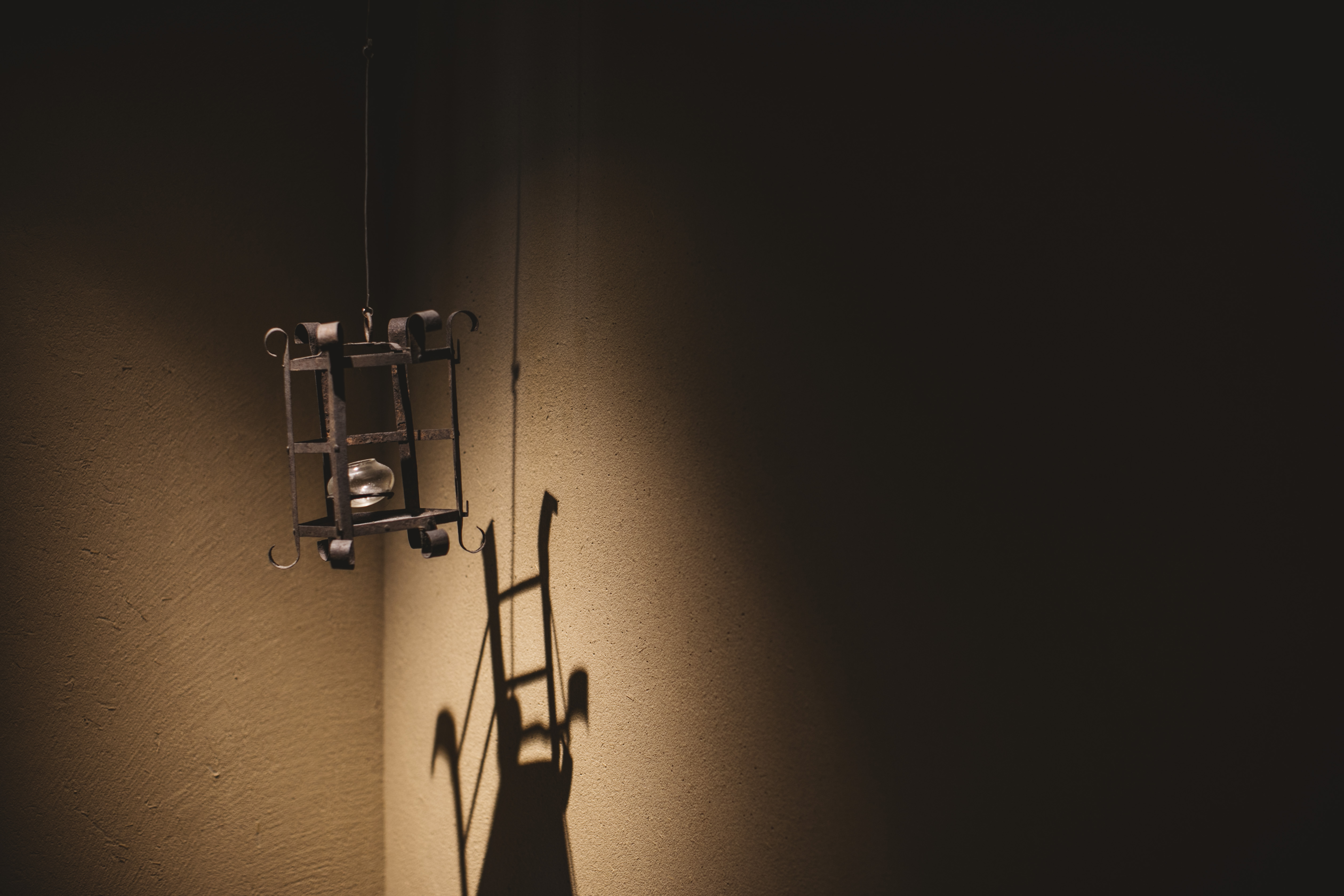 a light fixture from a string