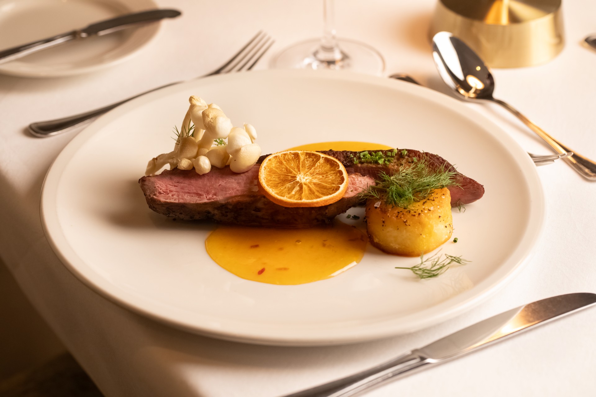 a plate of food on a table