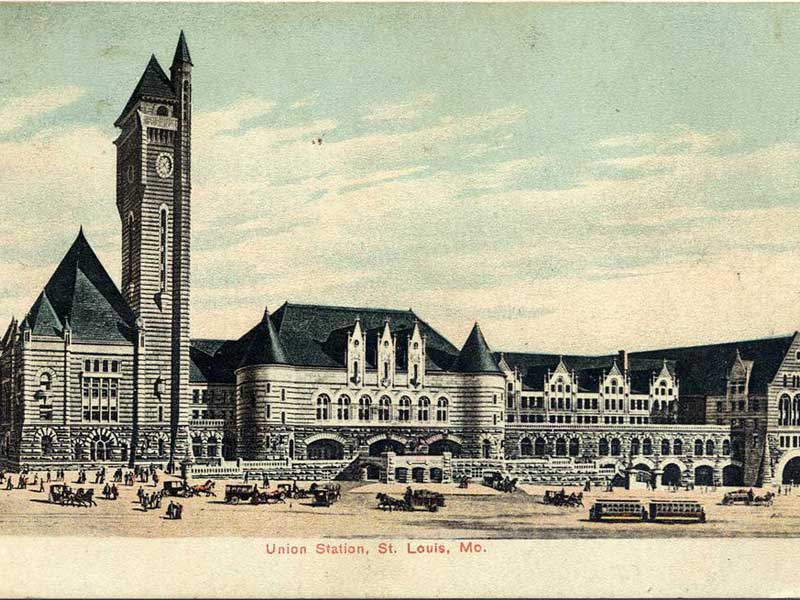 a large building with a clock tower