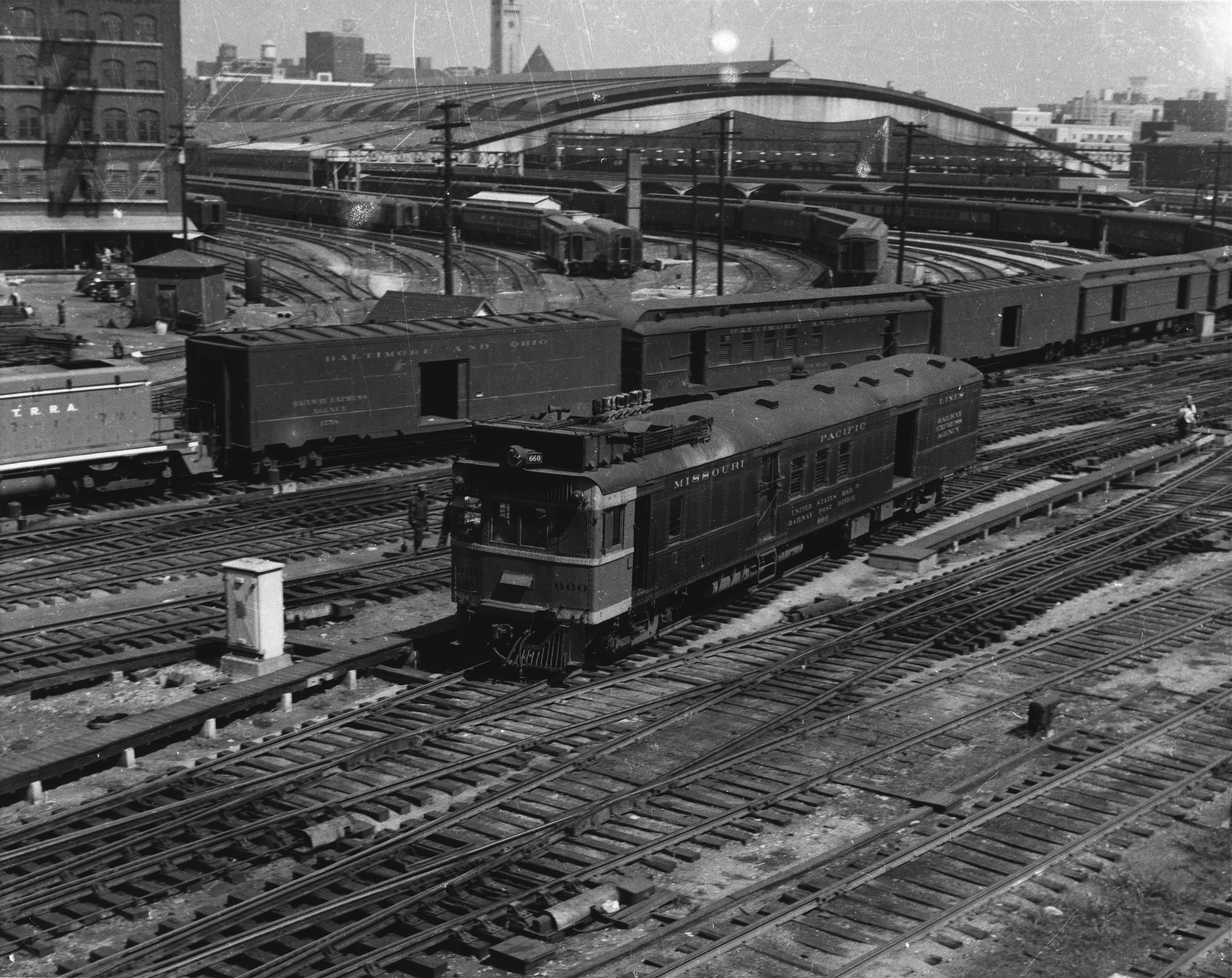 a train on the tracks