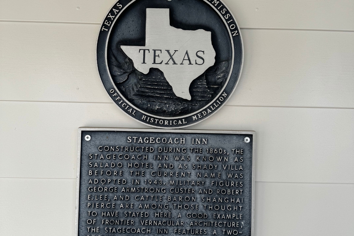 a plaque on a wall