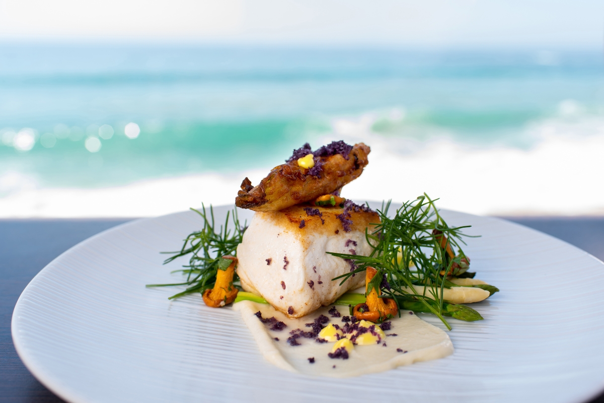 a plate of food on a table
