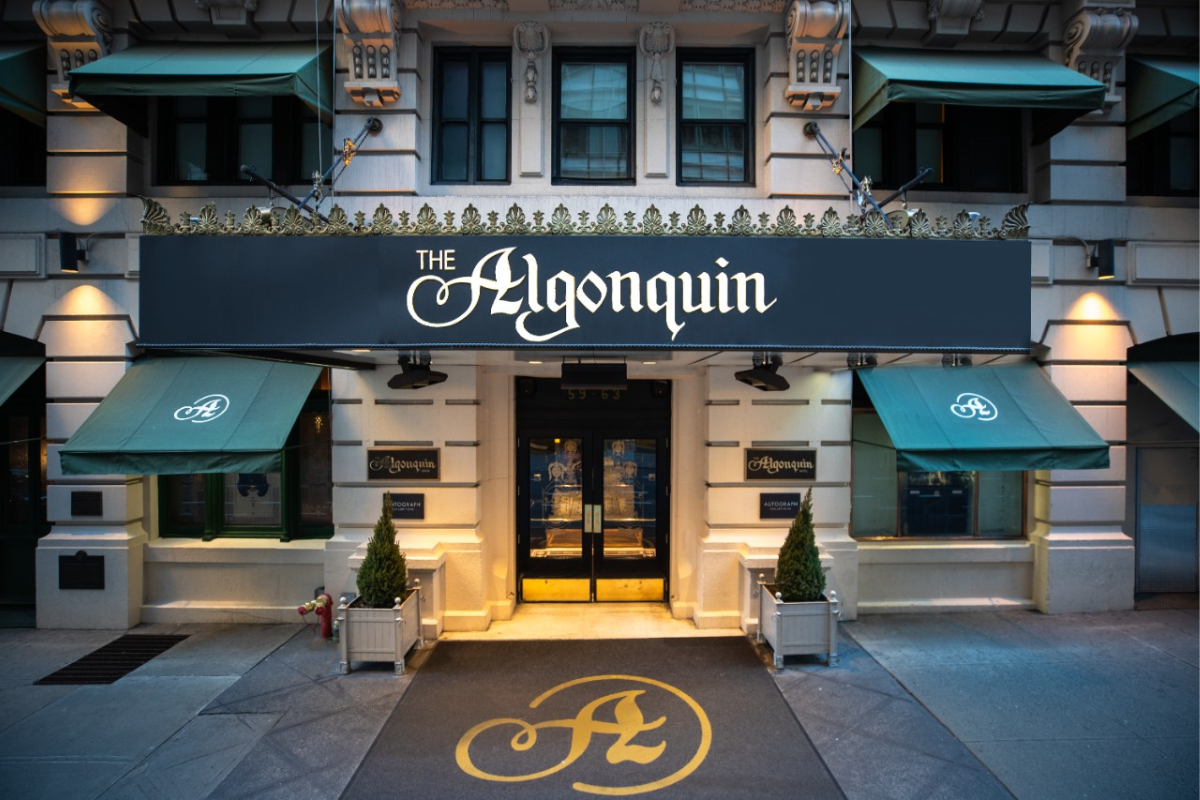a building with a sign on the front