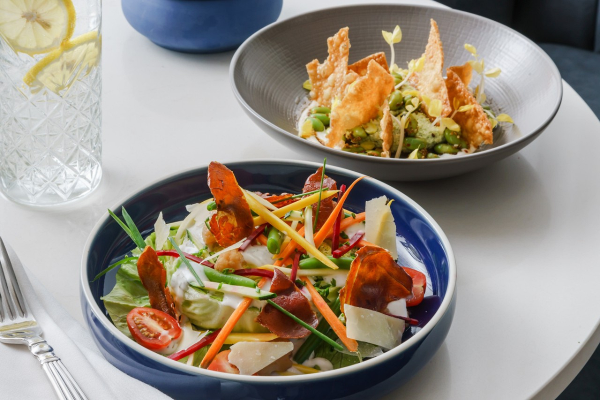 a salad in a bowl