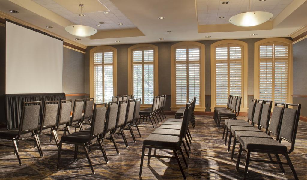 a room with many chairs