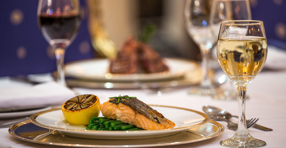 a plate of food on a table