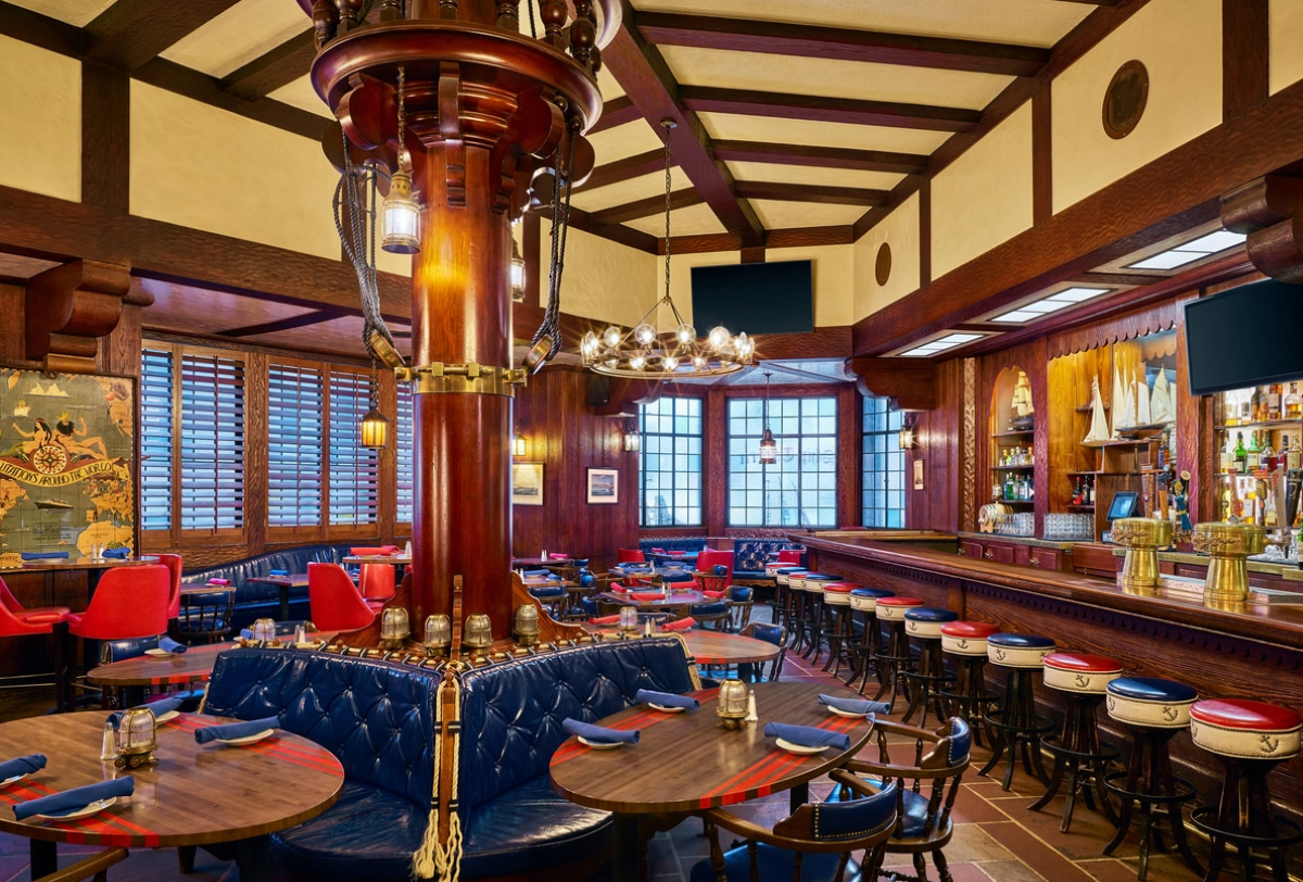 a restaurant with tables and chairs
