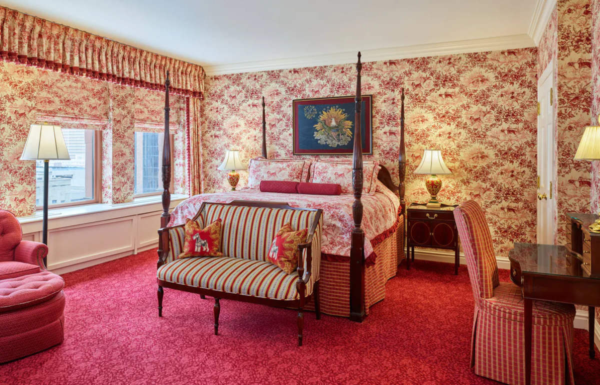 a room with a bed and a couch