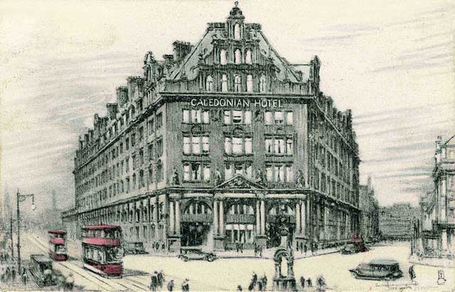 a drawing of a hotel