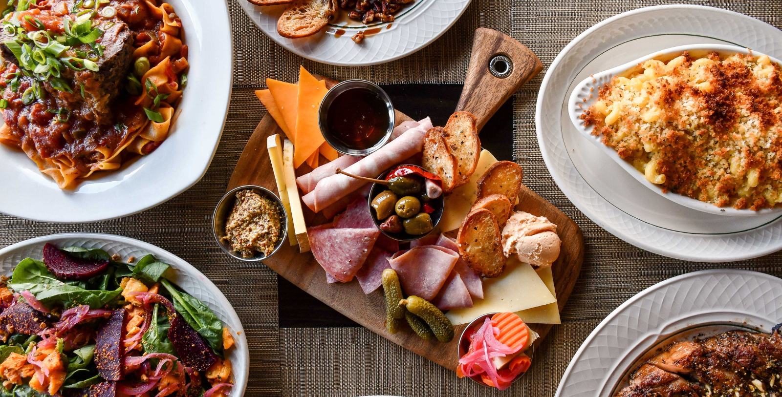a plate of food on a table
