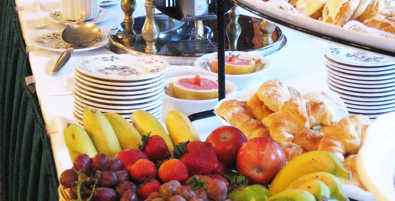 a table full of food