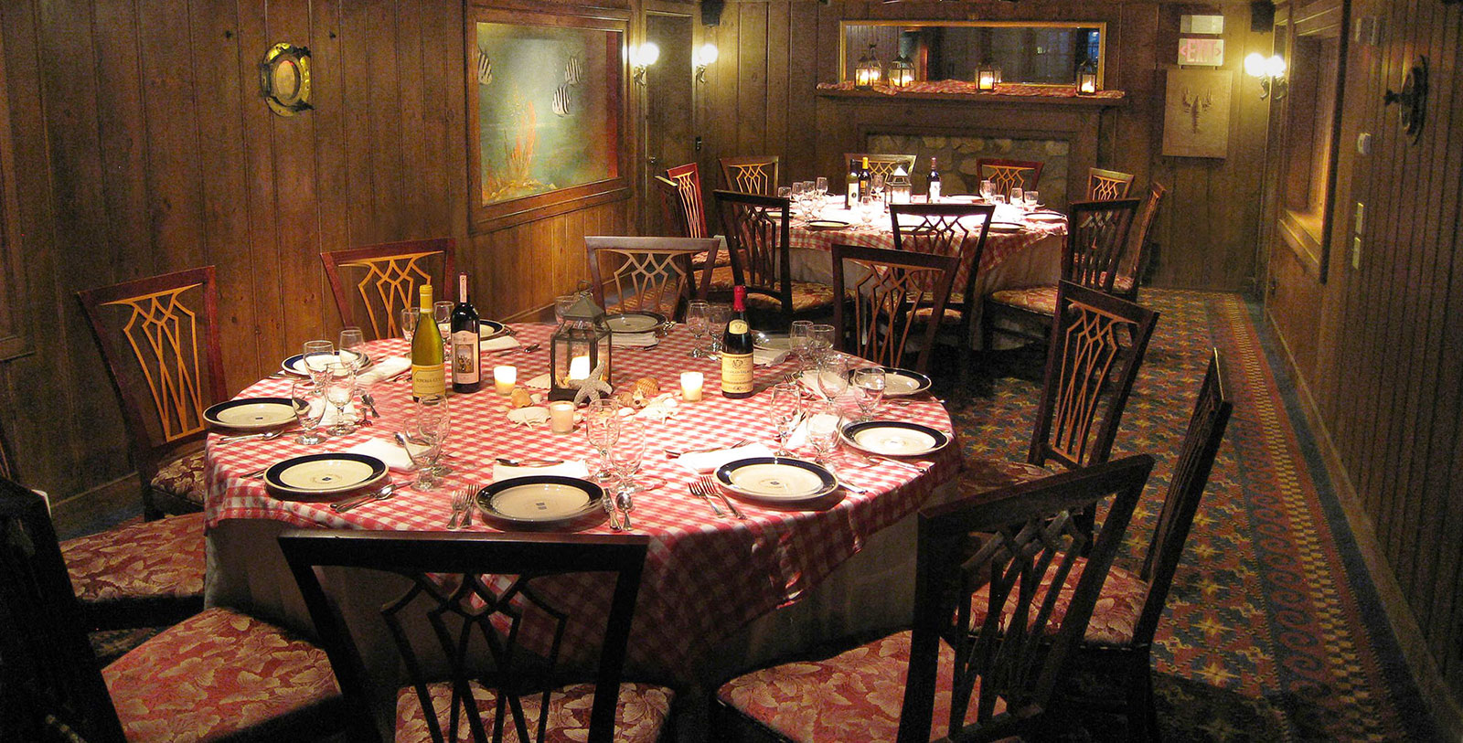 a table set for a dinner party