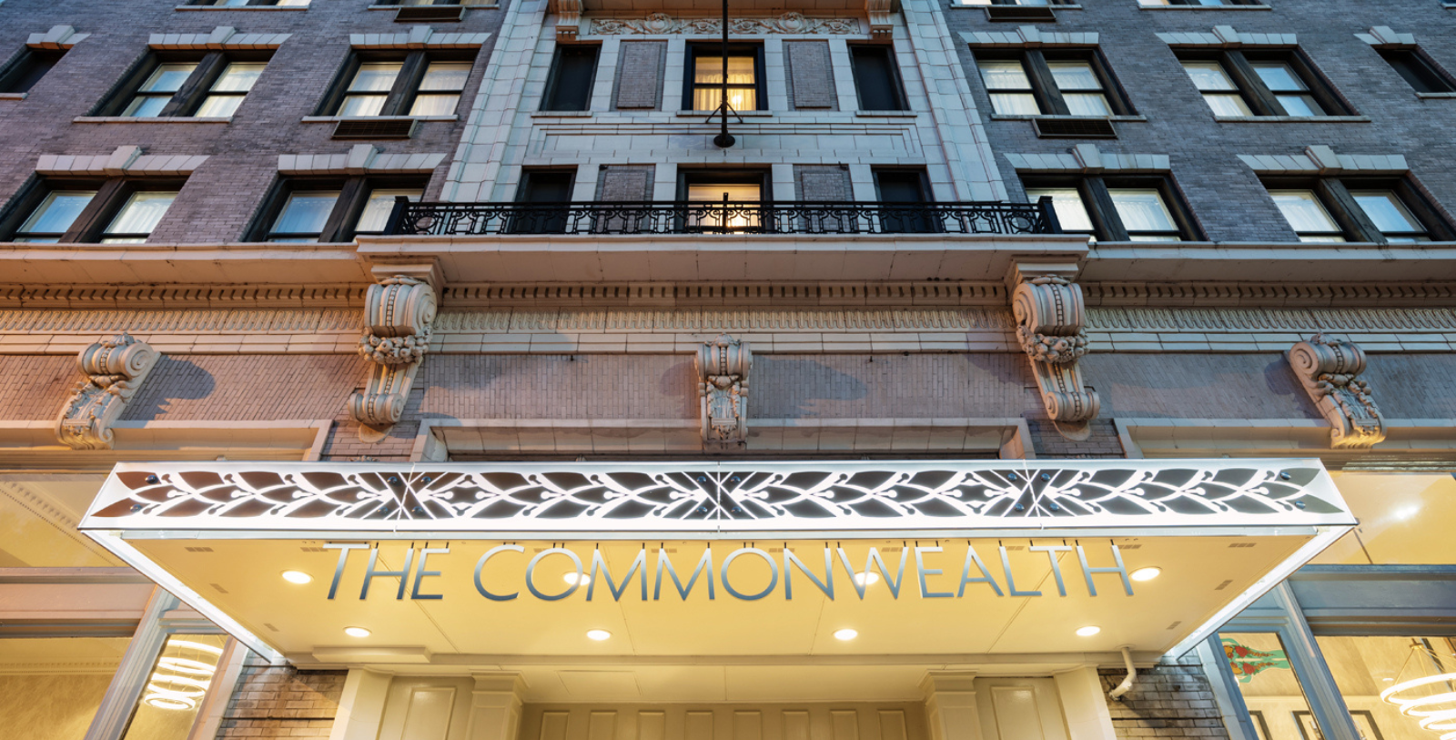 a building with a sign on the front