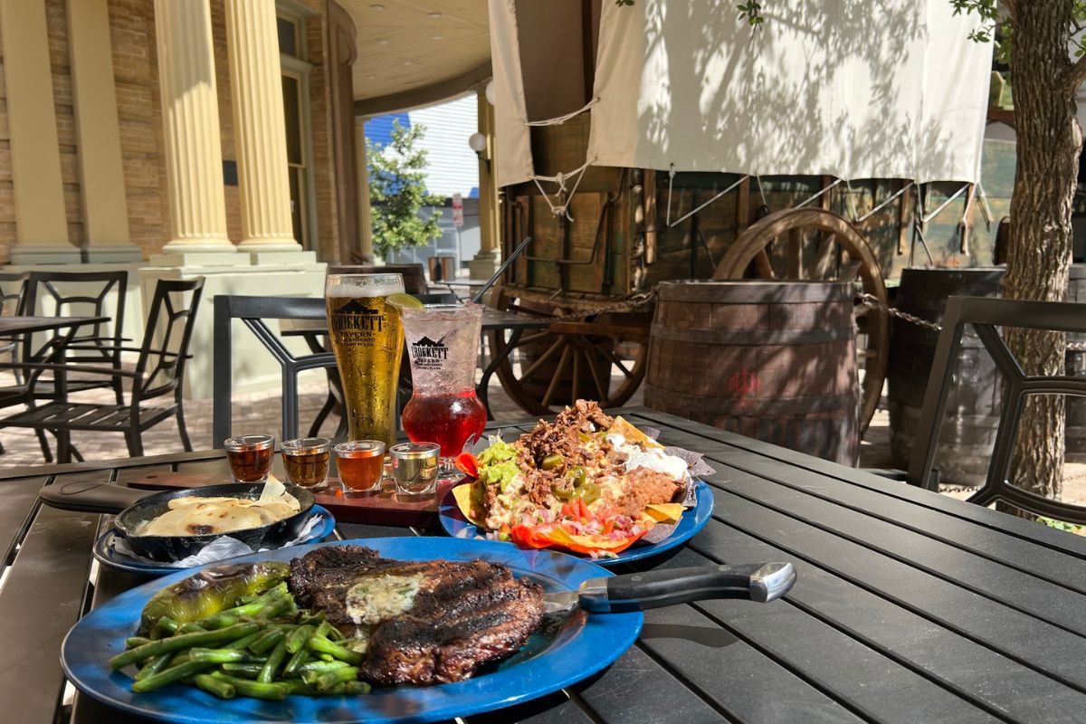 a plate of food on a table