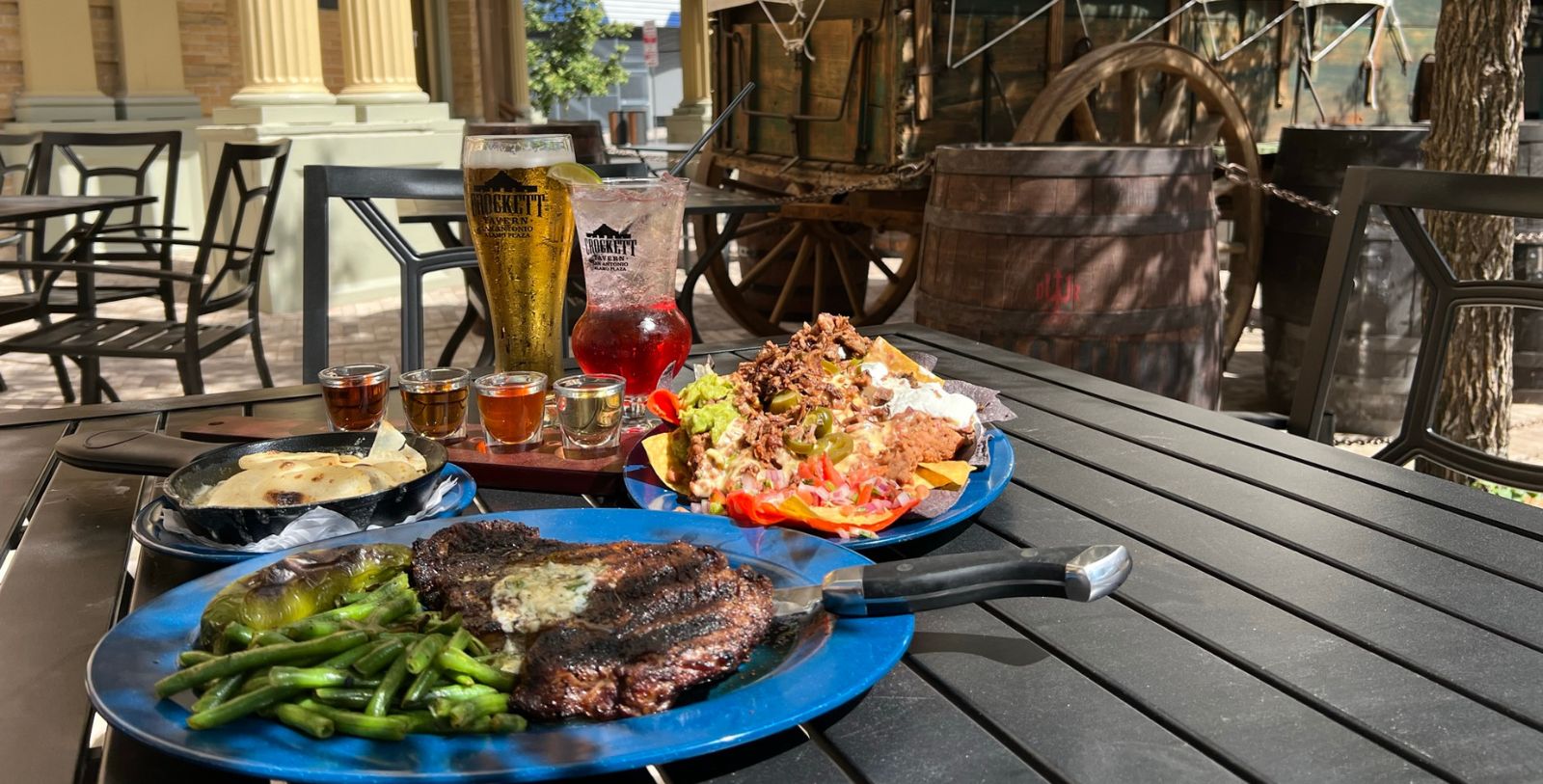 a plate of food on a table
