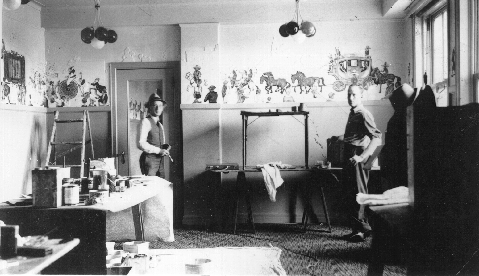 a group of men in a room