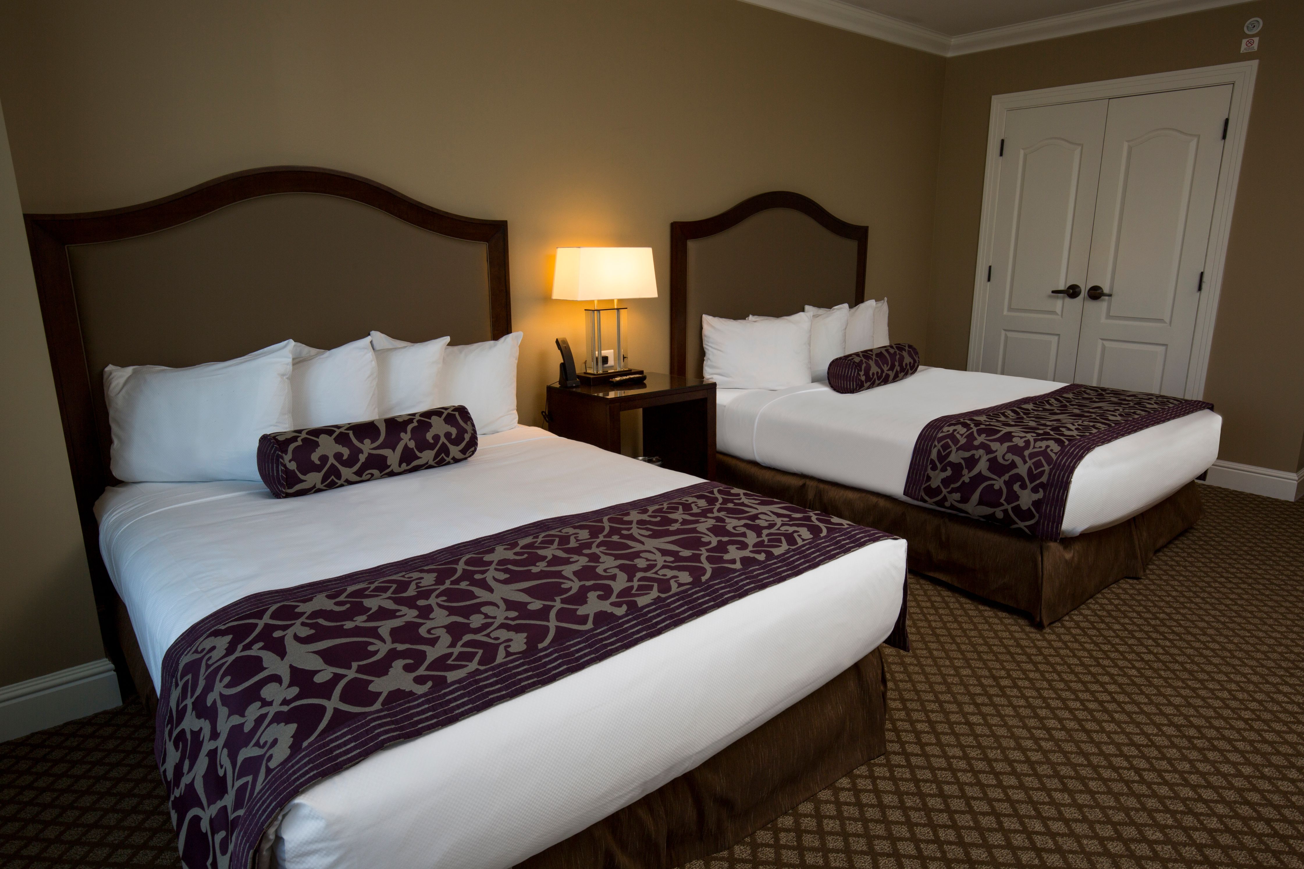 a room with two beds