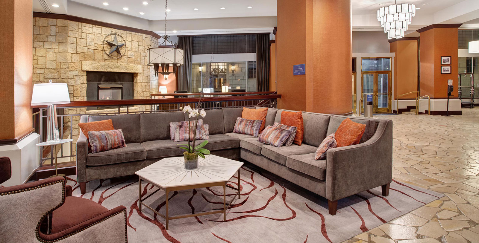 a couch in a room