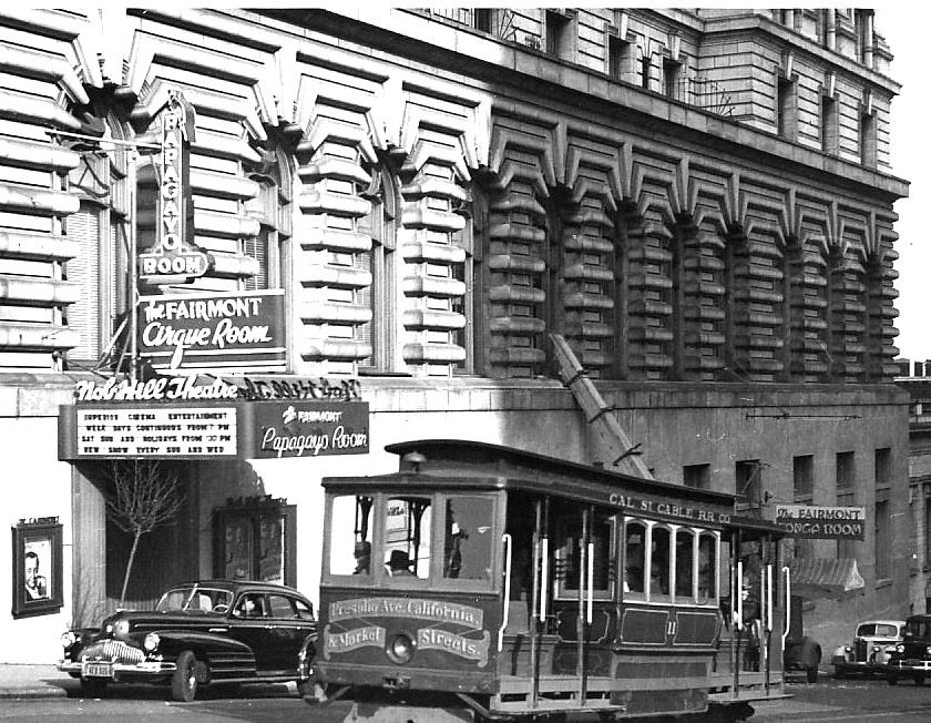 historical image of exterior front entrance the fairmont hotel san francisco in san francisco california_high 1