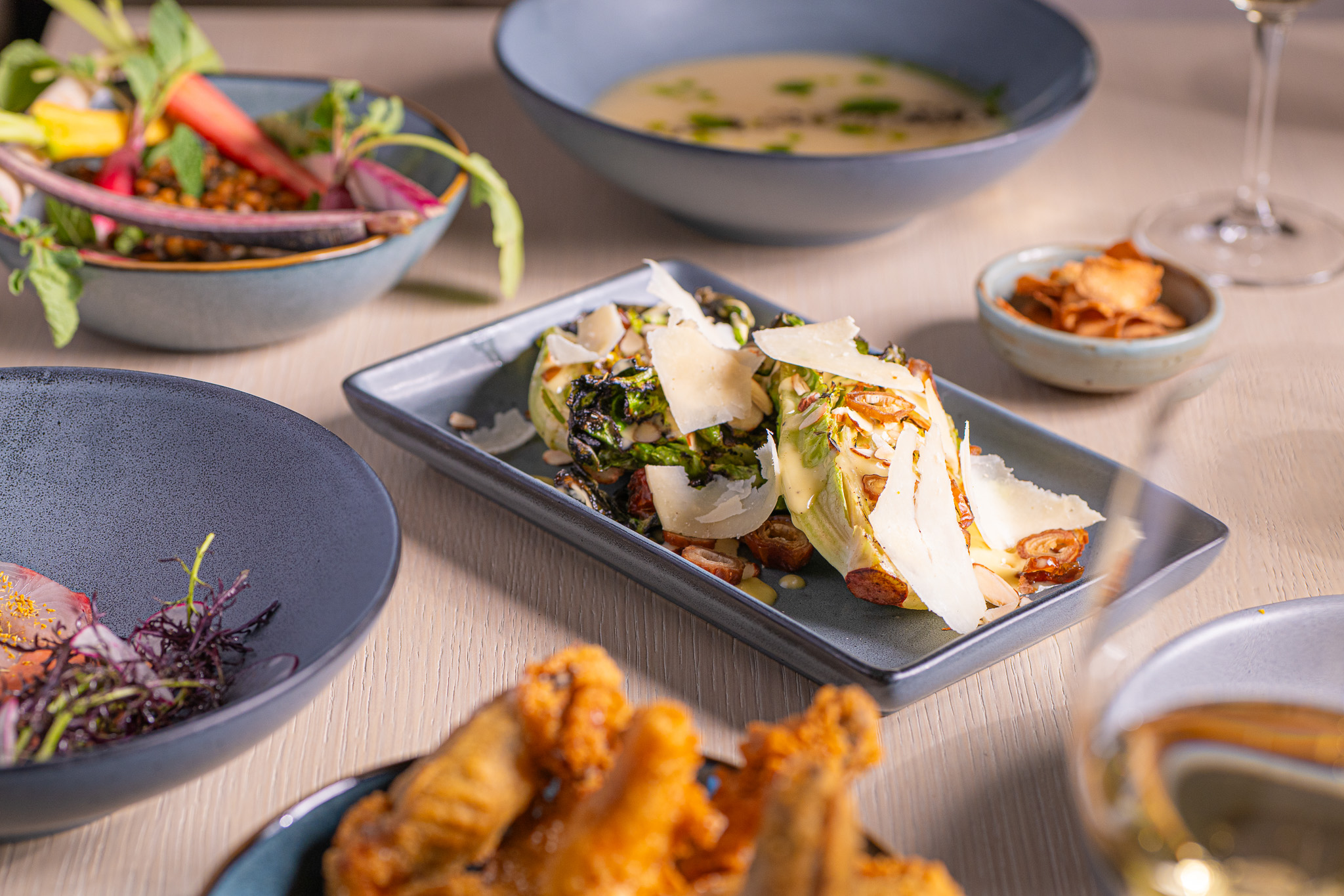 a plate of food on a table