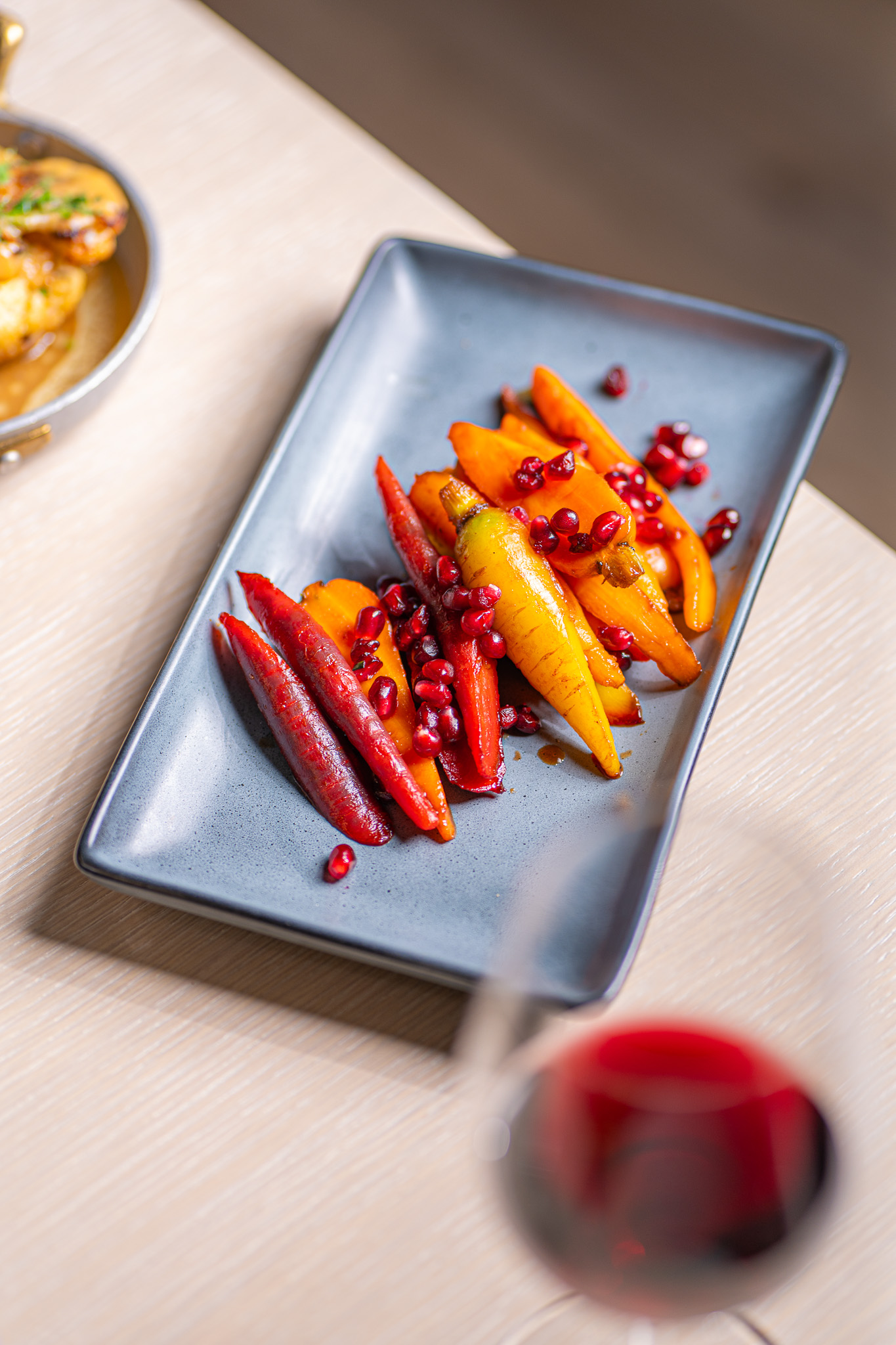 a plate of food on a table